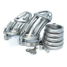 Charger l'image dans la galerie, BON4Mplus Large — cage de chasteté en acier inoxydable, parfaite pour tes longues virées sous contrôle.