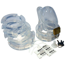 Load image into Gallery viewer, BON4 transparent silicone chastity device
