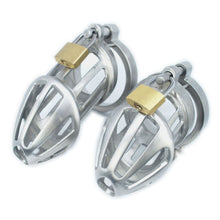 Charger l'image dans la galerie, BON4Mplus Solid – coffret de chasteté double en acier inoxydable
