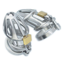 Charger l'image dans la galerie, BON4Mplus Solid – coffret de chasteté double en acier inoxydable