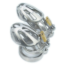 Charger l'image dans la galerie, BON4Mplus Solid – coffret de chasteté double en acier inoxydable