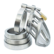 Charger l'image dans la galerie, BON4Msmall dispositif de chasteté en acier inoxydable / Version pleine