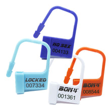 Load image into Gallery viewer, Individually numbered plastic seal locks set of 50 pieces