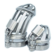 Load image into Gallery viewer, BON4MExtreme micro and extra large high quality chastity cage package in stainless steel
