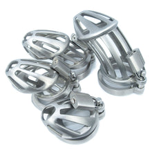 Load image into Gallery viewer, BON4Max high quality male chastity package in stainless steel including all cage sizes
