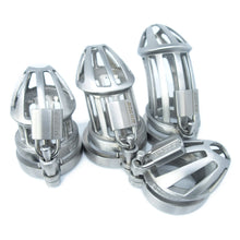 Load image into Gallery viewer, BON4Max high quality male chastity package in stainless steel including all cage sizes
