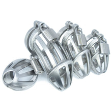 Load image into Gallery viewer, BON4Max high quality male chastity package in stainless steel including all cage sizes
