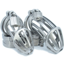 Load image into Gallery viewer, BON4Mplus Large high quality chastity cage package in stainless steel
