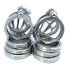 Load image into Gallery viewer, BON4Mplus Large high quality chastity cage package in stainless steel
