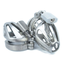 Load image into Gallery viewer, BON4Mplus small optimal male chastity package in stainless steel
