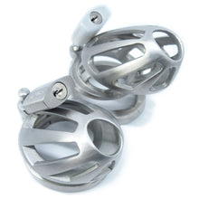 Load image into Gallery viewer, BON4Mplus small optimal male chastity package in stainless steel
