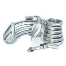 Load image into Gallery viewer, BON4MXL high quality extra large chastity cage in stainless steel
