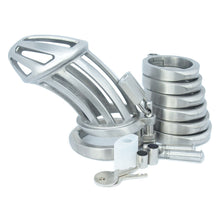 Load image into Gallery viewer, BON4MXL high quality extra large chastity cage in stainless steel
