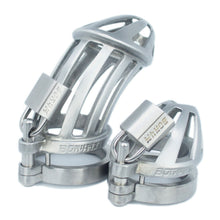 Load image into Gallery viewer, BON4MExtreme micro and extra large high quality chastity cage package in stainless steel
