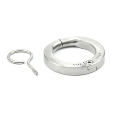 Load image into Gallery viewer, BON4LPR lockable stainless steel cock ring in 5 different sizes
